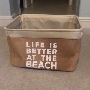 Life’s Better at the Beach storage bag